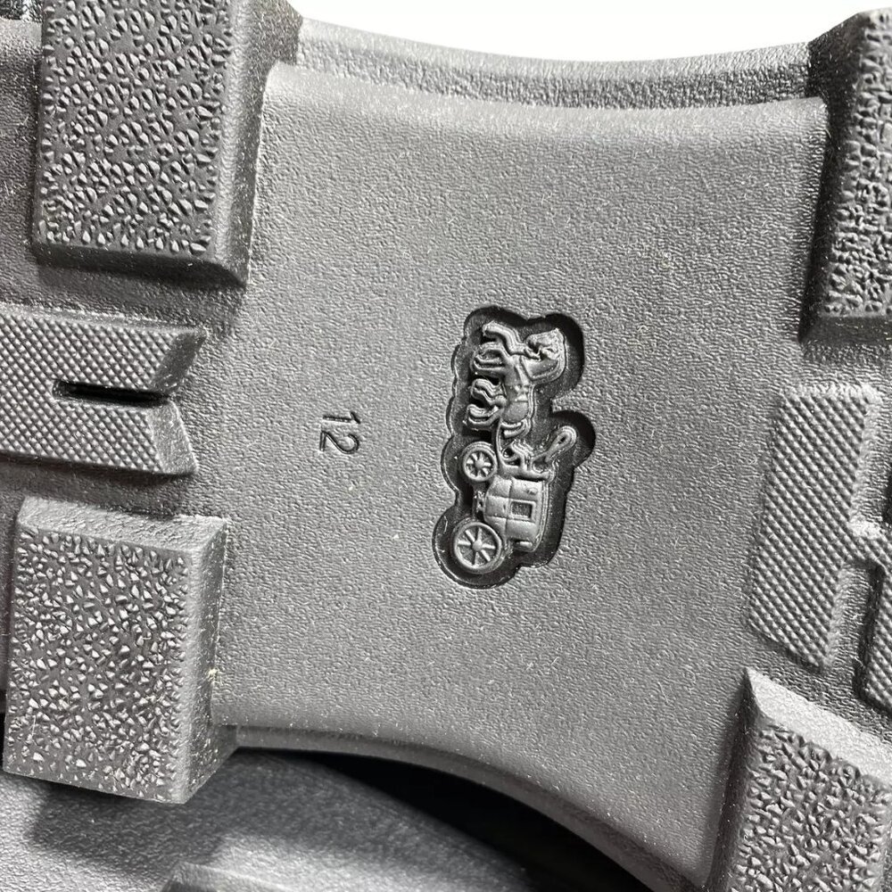 NEW COACH Men's Collin Boots Size 12D Chelsea Pull-On Round Toe Leather Black - Picture 5 of 6